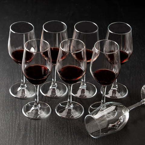 6\u002F8\u002F12pcs, 12Oz Red\u002FWhite Wine Glasses Set, Durable Long Stemmed Crystal Clear Glasses, Goblet, Perfect for Home Wedding Party Christmas Halloween&Christmas