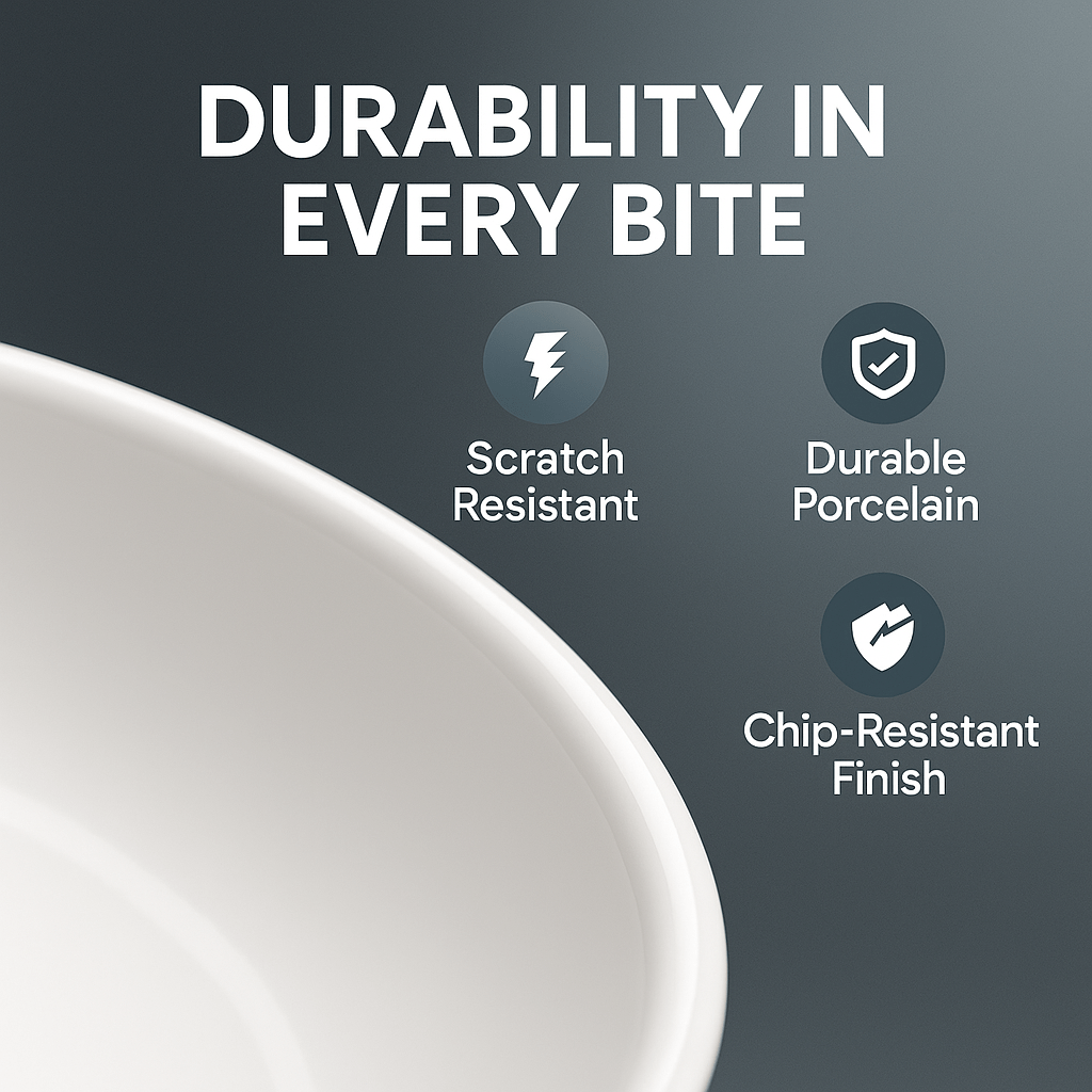 Kitchen Essentials Set – Large Ceramic Pasta Plates (Set of 6), Premium Black Knife Set (6-Piece), & Clear Glass Coffee Mugs (Set of 4) – Durable, Microwave & Dishwasher Safe
