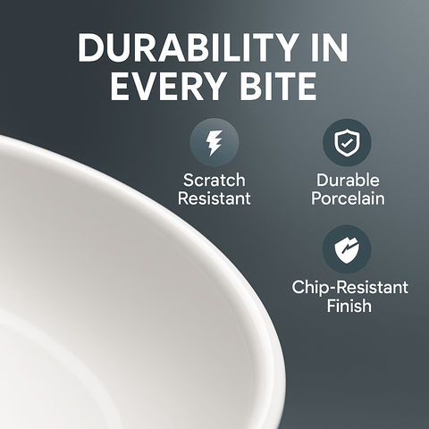 Kitchen Essentials Set – Large Ceramic Pasta Plates (Set of 6), Premium Black Knife Set (6-Piece), & Clear Glass Coffee Mugs (Set of 4) – Durable, Microwave & Dishwasher Safe