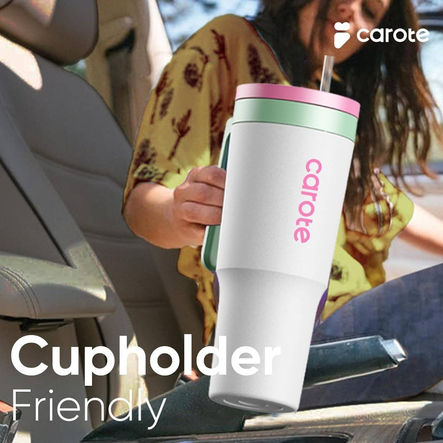3 - Pack Insulated Stainless Steel Bottles with Upgraded Leakproof Tech, Car Holder Fit Scratch - Resistant, 323240 oz Travel Straw Tumblers Set HomeCarOutdoor Macaron