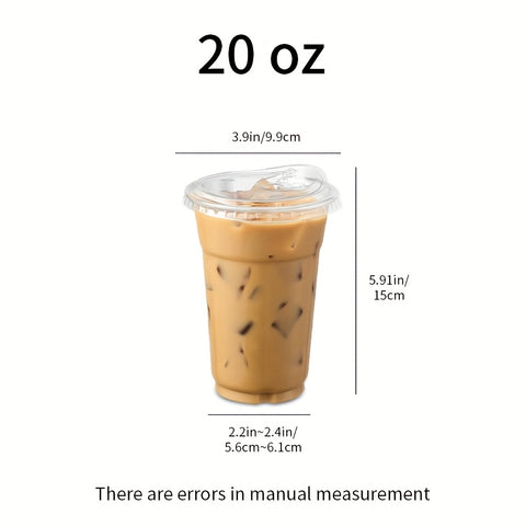 100 Pack- 16oz Plastic Cups with Lids And Straws, Disposable Clear Plastic Cups with Lids for Iced Coffee, Smoothie, Milkshake And Cold Drinks,Suitable for Halloween and Christmas