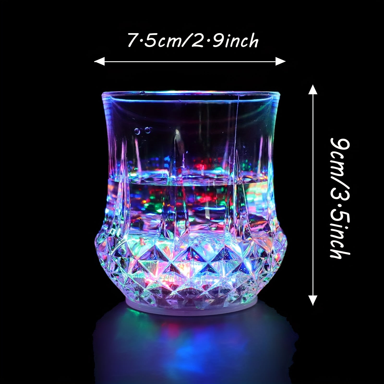 6 Light Up Cups, Glow In The Dark Party Supplies, Colored LED Light Up Beer Mugs, Suitable For Parties, Birthdays, Christmas, Disco, Valentine'S Day