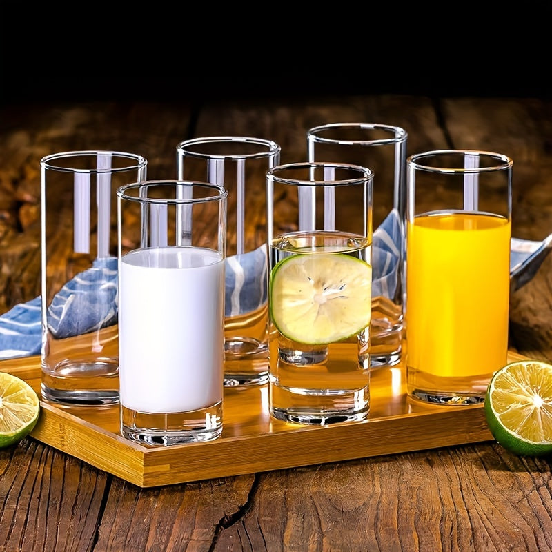 Glass Pitcher Set 7pcs Glass Pitcher Set - Jug with 6 Water Glasses Tumbler Cups - Heat Directly Lid Carafe Jug with Spout Handle for Hot\u002FCold Tea Beverage