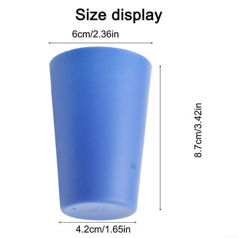 6-Piece Colorful Plastic Drinking Cup Set, Durable and Stackable, Suitable for Fruit Juice, Milk, Coffee, Ice Cream, Microwave and Dishwasher Safe, Kitchen Cup