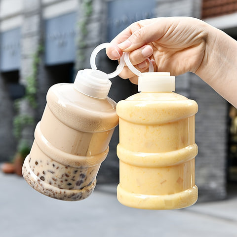 Leak-Proof Drink Cup 500ml Leak-Proof Plastic Cold Drink Cup | Recyclable, Hand Wash Only, Geometric Pattern, Multi-Purpose Beverage Container for Bubble Tea, Juice, Smoothies - Leadfree Material
