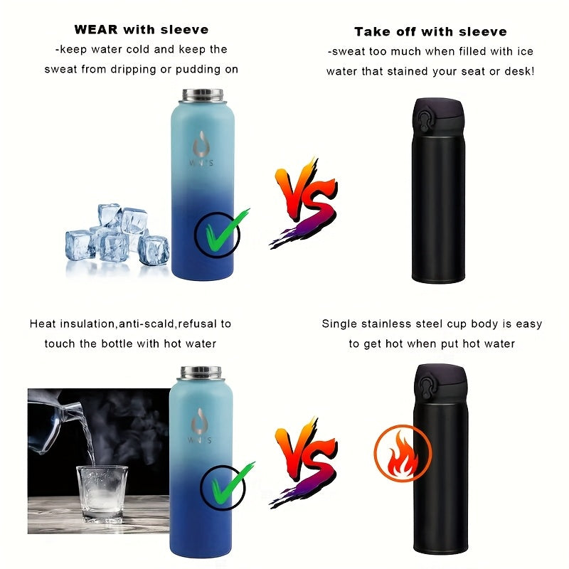 40oz\u002F64oz Insulated Stainless Steel Water Bottle - Double Vacuum Insulated to Maintain Water Temperature - Includes 2 LIDS, Straws And Brushes, Tote Bag And Carrying Ring. Suitable for Outdoor, Office. The Perfect Gift for Holidays And Birthdays