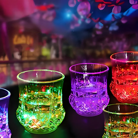 6 Light Up Cups, Glow In The Dark Party Supplies, Colored LED Light Up Beer Mugs, Suitable For Parties, Birthdays, Christmas, Disco, Valentine'S Day